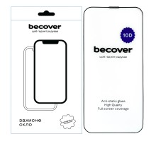 Скло захисне BeCover Apple iPhone 13 Pro Max 10D Black (711515)