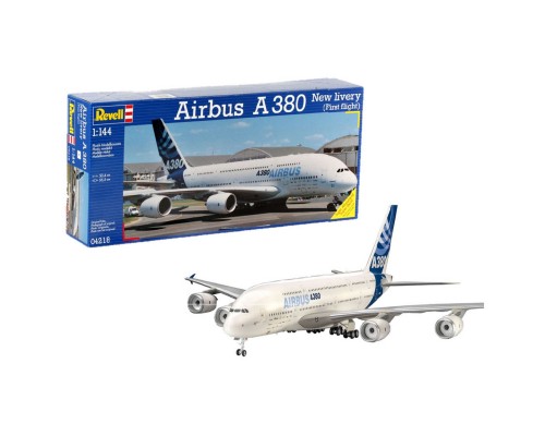Збірна модель Revell Літак Airbus A380 Перший політ рівень 5 масштаб 1:144 (RVL-04218)