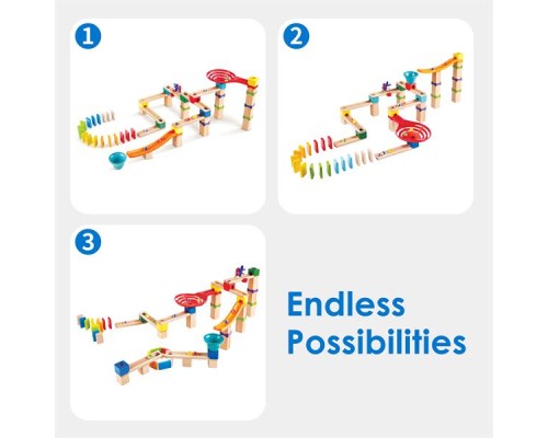 Конструктор Hape лабіринт Marble Run Гоночна траса 81 елементів (E1101)