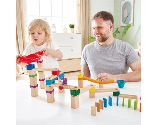 Конструктор Hape лабіринт Marble Run Гоночна траса 81 елементів (E1101)