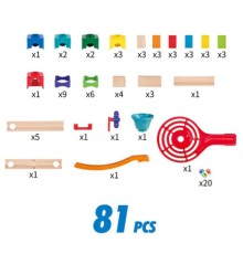 Конструктор Hape лабіринт Marble Run Гоночна траса 81 елементів (E1101)