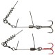 Оснащення Savage Gear SS Corkscrew Stinger 3G 1X 2/0 35kg Red + BN (2 шт/уп) (1854.18.77)