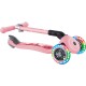 Самокат Globber Junior Foldable Lights до 50 кг 2+ Пастельно-рожевий з квітами (433-210)