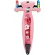 Самокат Globber Junior Foldable Lights до 50 кг 2+ Пастельно-рожевий з квітами (433-210)