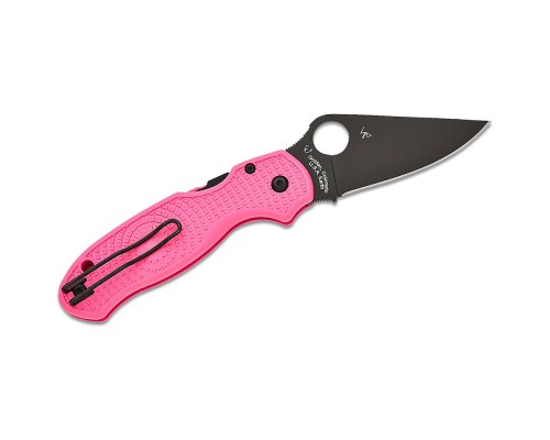Ніж Spyderco Para 3 DLC BD1N Pink FRN (C223PPNBK)