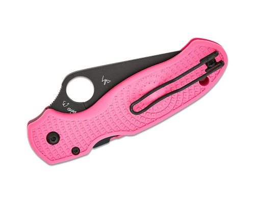 Ніж Spyderco Para 3 DLC BD1N Pink FRN (C223PPNBK)
