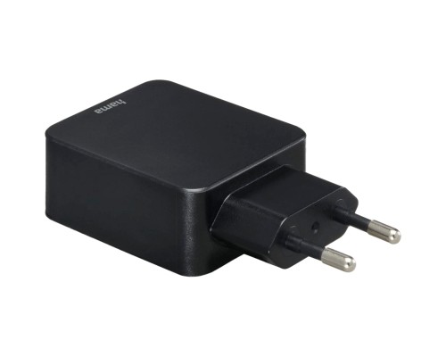 Зарядний пристрій Hama USB-A QC 19W black (00201641)