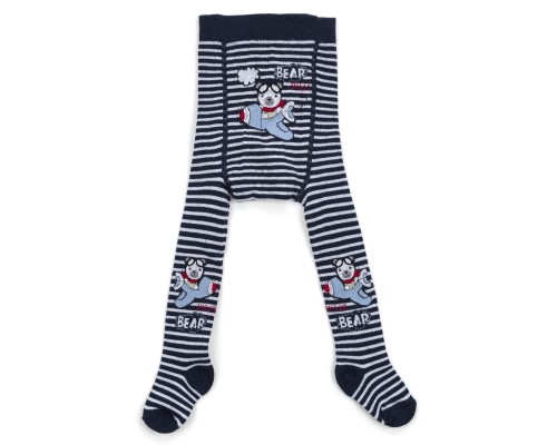 Колготки дитячі BNM з літаком (M0C0301-1343-68B-darkblue)
