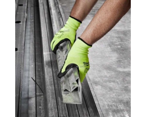 Захисні рукавиці Milwaukee сигнальні з опором порізам 3 рівня, 10/XL (4932478133)