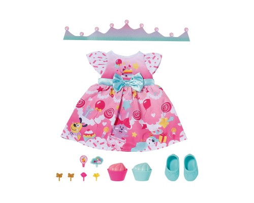 Аксесуар до ляльки Zapf Набір одягу для ляльки Baby Born День народження делюкс (834152)