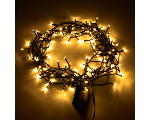 Гірлянда YES! Fun Нитка 120 LED Тепло-біла 8.4 м 8 режимів Мерехтіння (974832)