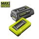 Набір акумулятор + зарядний пристрій Ryobi Max Power RY36BK17B-140 36V 1х4Ah, ЗП 1.7А (5133006228)