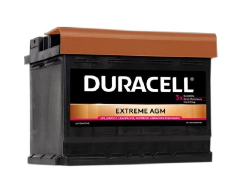 Акумулятор автомобільний Duracell Extreme AGM Start-Stop DE60AGM 60Ah 640A R+ (DE60AGM)
