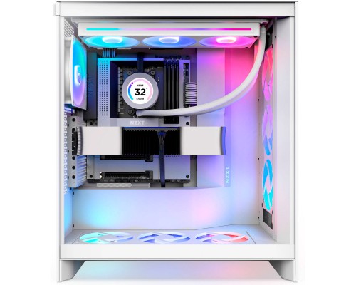 Корпус NZXT H7 Flow RGB All White (CM-H72FW-R1)