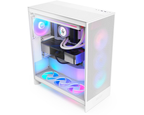 Корпус NZXT H7 Flow RGB All White (CM-H72FW-R1)