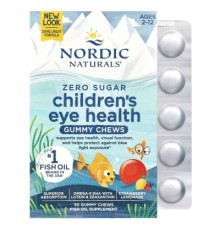 Жирні кислоти Nordic Naturals Здоров'я очей для дітей від 2 до 12 років, без цукру, смак до (NOR-01844)