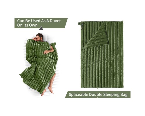 Спальний мішок Naturehike CWM295 CNK2300SD013, зелений (6976023920882)