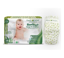 Підгузки Clearly Herbal Bamboo, розмір 3 (5,5-8 кг), 28 шт (1135)