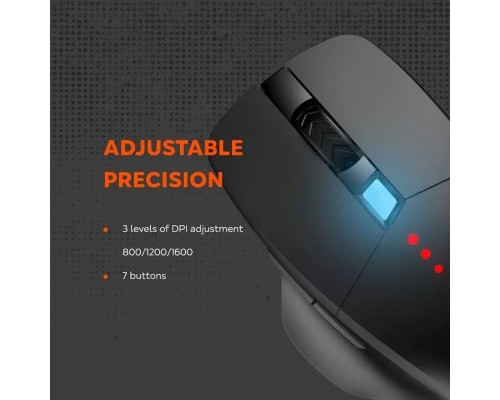 Мишка Canyon Crusader GMW-13 RGB Wireless Black (CND-SGMW13)