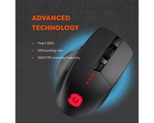 Мишка Canyon Crusader GMW-13 RGB Wireless Black (CND-SGMW13)