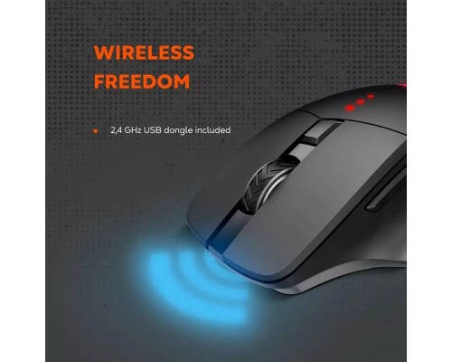 Мишка Canyon Crusader GMW-13 RGB Wireless Black (CND-SGMW13)