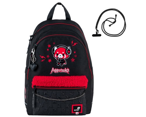 Рюкзак шкільний Kite Education teens 2575M Aggretsuko (AR25-2575M)