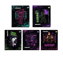 Зошит Yes Minecraft. Black 12 аркушів клітинка (767495)