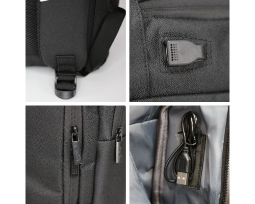 Рюкзак туристичний NikiBo Sleek 15л чорний (30010805-01)