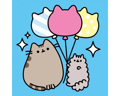 Картина по номерам Santi Пушин Повітряні кульки 25х25см (955033)