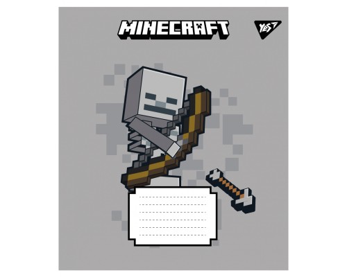Зошит Yes Minecraft Signs А5 24 аркушів клітинка (767561)