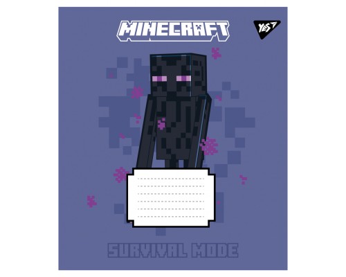 Зошит Yes Minecraft Signs А5 24 аркушів клітинка (767561)