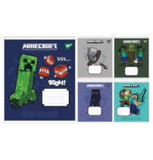 Зошит Yes Minecraft Signs А5 24 аркушів клітинка (767561)