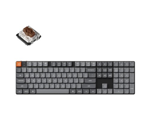 Клавіатура Keychron K5 Max Gateron MX 2.0 Brown QMK Wireless/Bluetooth/USB-А UA Black (K5M-B3-UA)