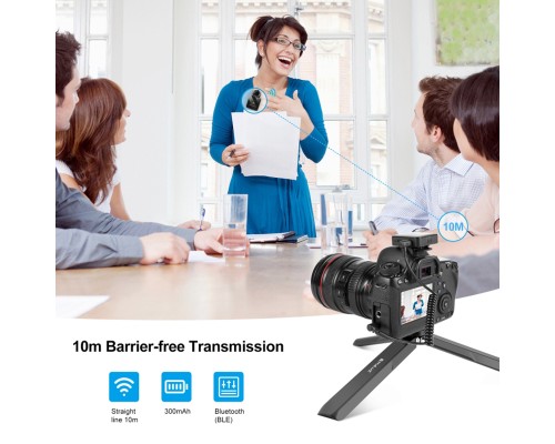Мікрофон Puluz PULUZ 2 TX + 1 RX Wireless black (PU3154B)