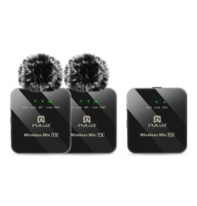 Мікрофон Puluz PULUZ 2 TX + 1 RX Wireless black (PU3154B)