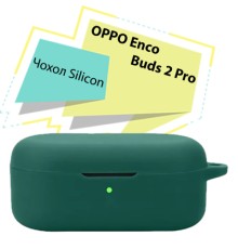 Чохол для навушників BeCover Silicon для OPPO Enco Buds 2 Pro Dark Green (713225)