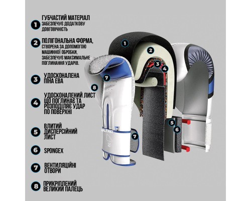 Боксерські рукавички Leone GN115 Professional 2 Black 12 унцій (GN115_Black_12oz)