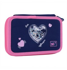Пенал Yes Bright Hearts HP-01 твердий подвійний (533640)