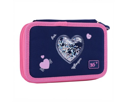 Пенал Yes Bright Hearts HP-01 твердий подвійний (533640)