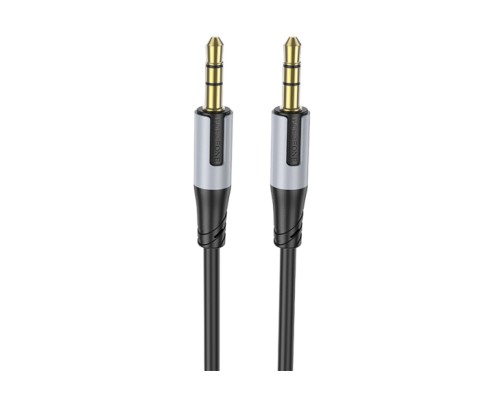 Кабель мультимедійний 3.5mm M to 3.5mm M 1.0m black BOROFONE (BL19/JB)