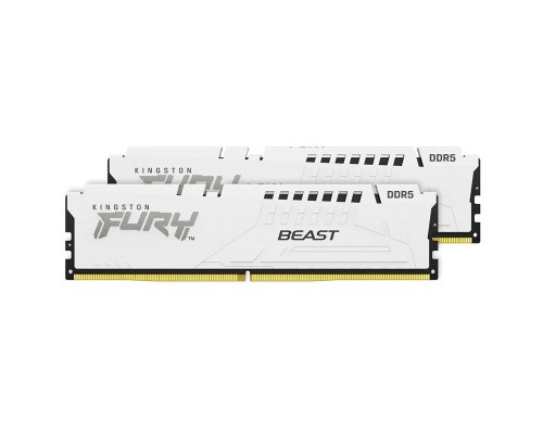 Модуль пам'яті для комп'ютера DDR5 32GB (2x16GB) 6000 MHz Beast White Kingston Fury (ex.HyperX) (KF560C36BWE2K2-32)