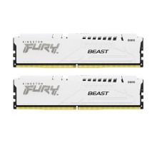 Модуль пам'яті для комп'ютера DDR5 32GB (2x16GB) 6000 MHz Beast White Kingston Fury (ex.HyperX) (KF560C36BWE2K2-32)