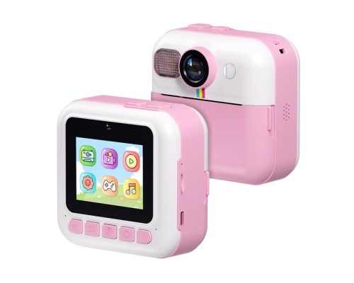 Дитячий фотоапарат ColorWay з функцією миттєвого друку (Pink) (CW-PHP01P)
