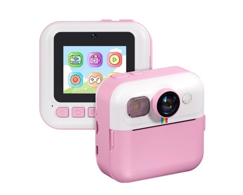 Дитячий фотоапарат ColorWay з функцією миттєвого друку (Pink) (CW-PHP01P)