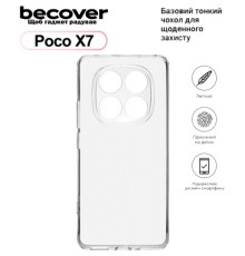 Чохол до мобільного телефона BeCover Poco X7 Transparent (713778)