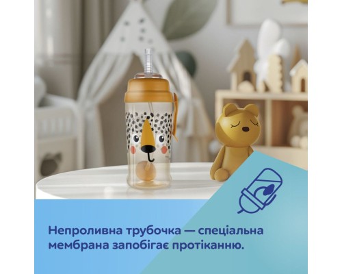 Поїльник-непроливайка Canpol babies BabiesBoo непроливайка з трубочкою і обтяжувачем, панда (56/510_whi)