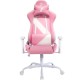 Крісло ігрове 1stPlayer S02 Pink-White