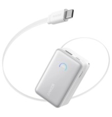 Батарея універсальна Anker Nano 10000mAh, 45W, Built-In USB-C Cable, white (A1638H21)