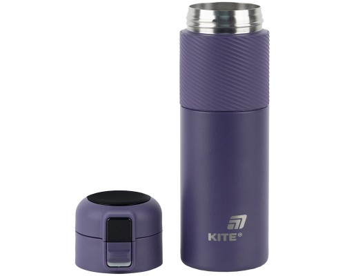 Термокружка Kite 1227 з термодатчиком 450 мл фіолетовий (K25-1227-3)