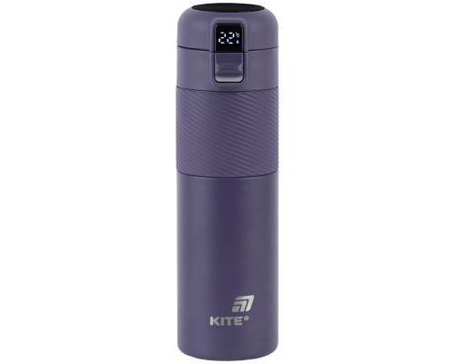 Термокружка Kite 1227 з термодатчиком 450 мл фіолетовий (K25-1227-3)